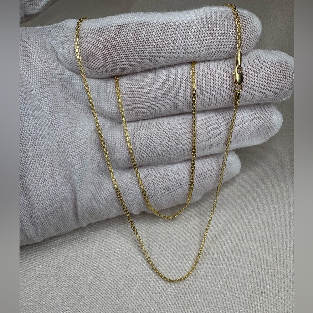 10K Italian Yellow Gold 18” Bismark Chain – 2mm - Never Worn